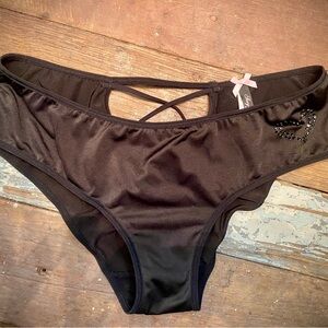 Victoria's Secret Black Crisscross Panty